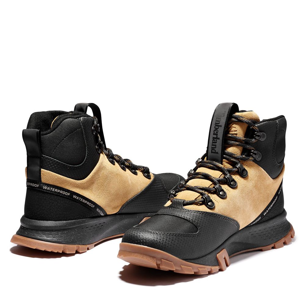 Botas de Montaña Timberland Hombre Garrison Trail Waterproof Altas Marrones/Negras - Chile IEX-21754